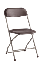 Samsonite black folding Chair |Avery Rents Party Supplies Omaha and Bellevue