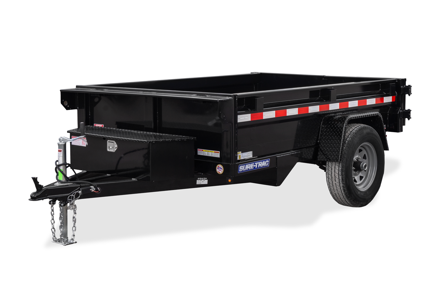 Single Axle Dump Trailer 4K-image